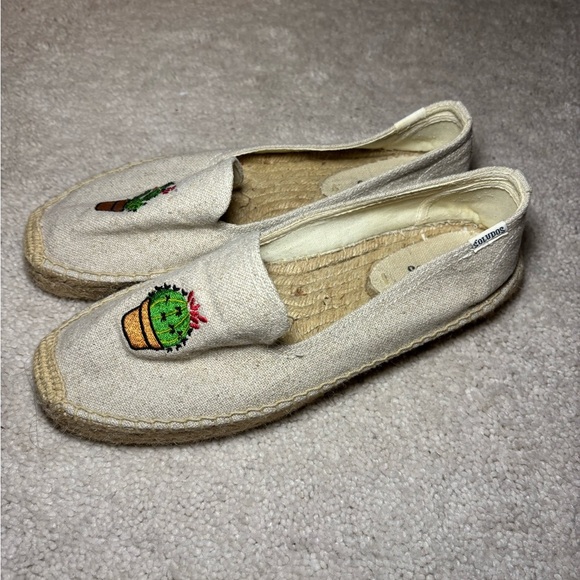 Soludos Beige Cactus Embroidered Espadrilles - Picture 6 of 7